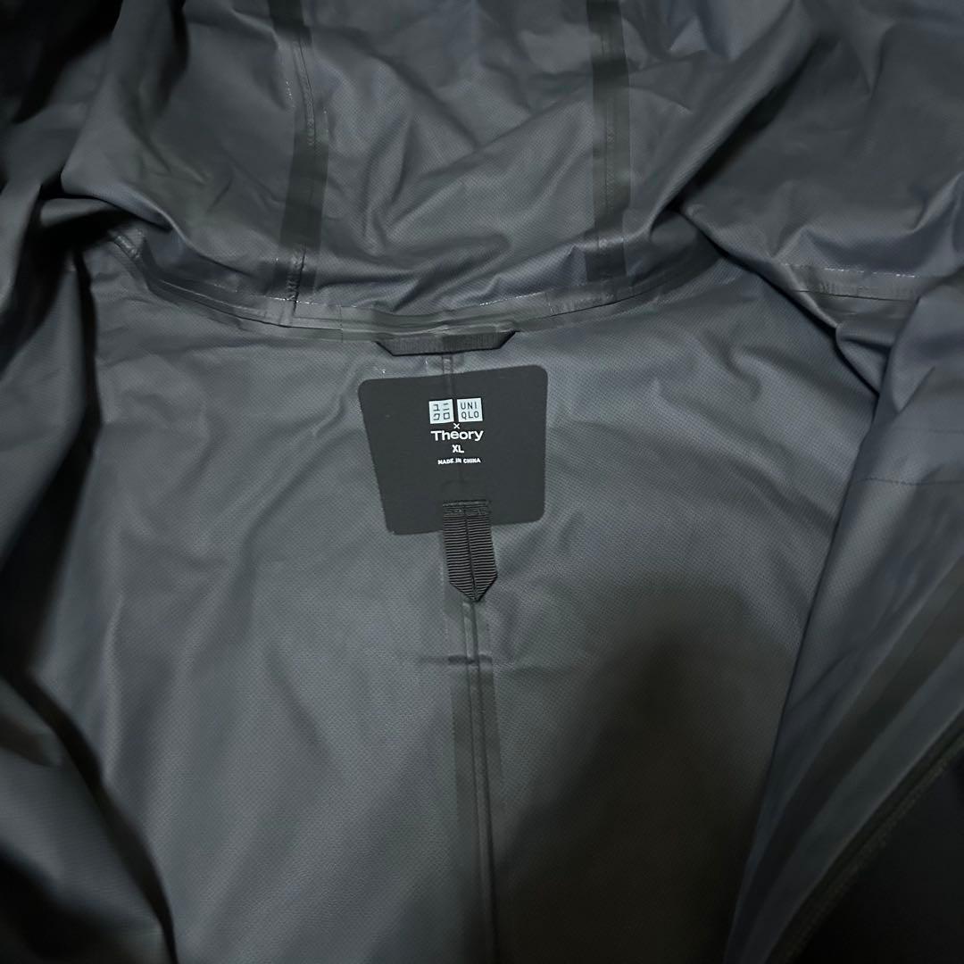未使用UNIQLO × Theory ブロックテック コート XL BLACK