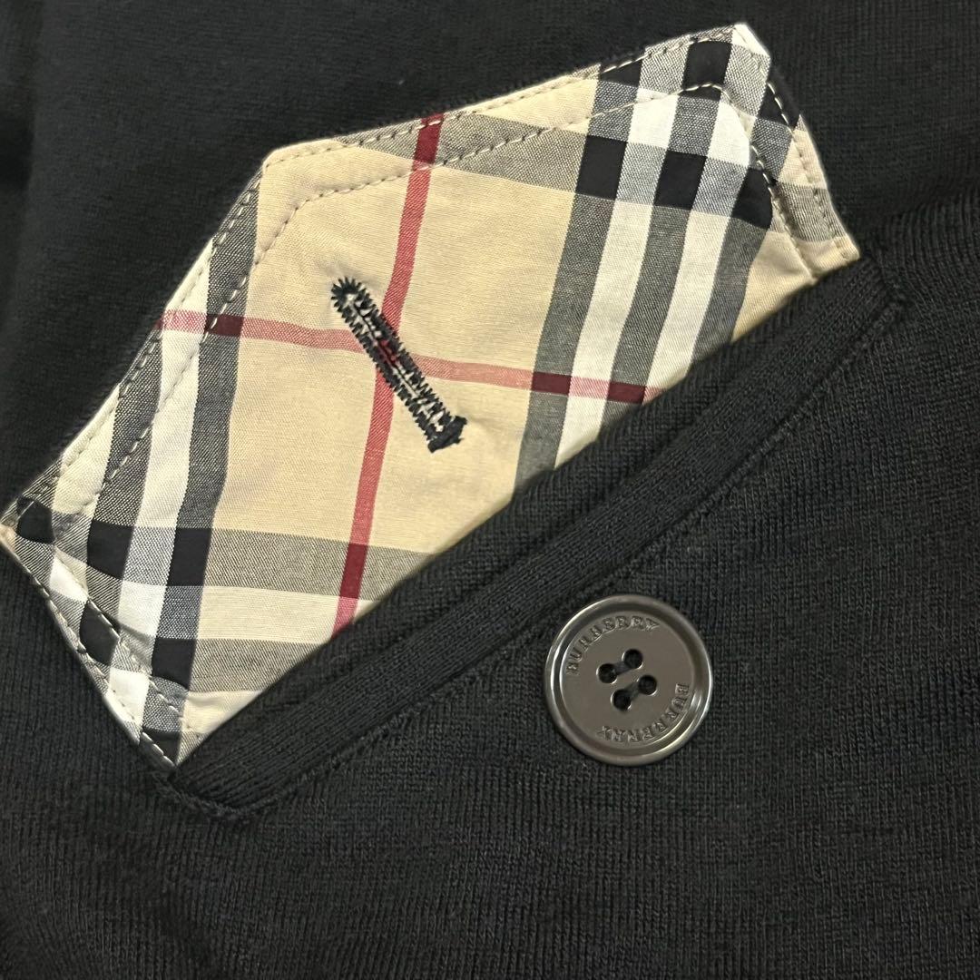 BURBERRY バーバリーロンドン スウェット ブルゾン 黒 ジャケット