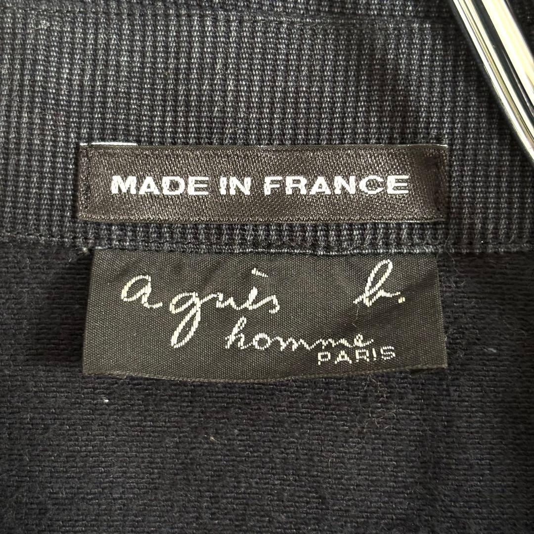 アニエスベーオム カバーオール 90s フランス製 コットン ネイビー 46