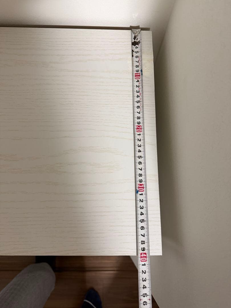 (直接取引でお安くします)ニトリ ホワイト木製チェスト 4段 幅79.5cm