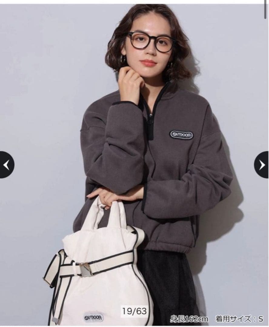 Arpege story OUTDOORハーフジップスウェット