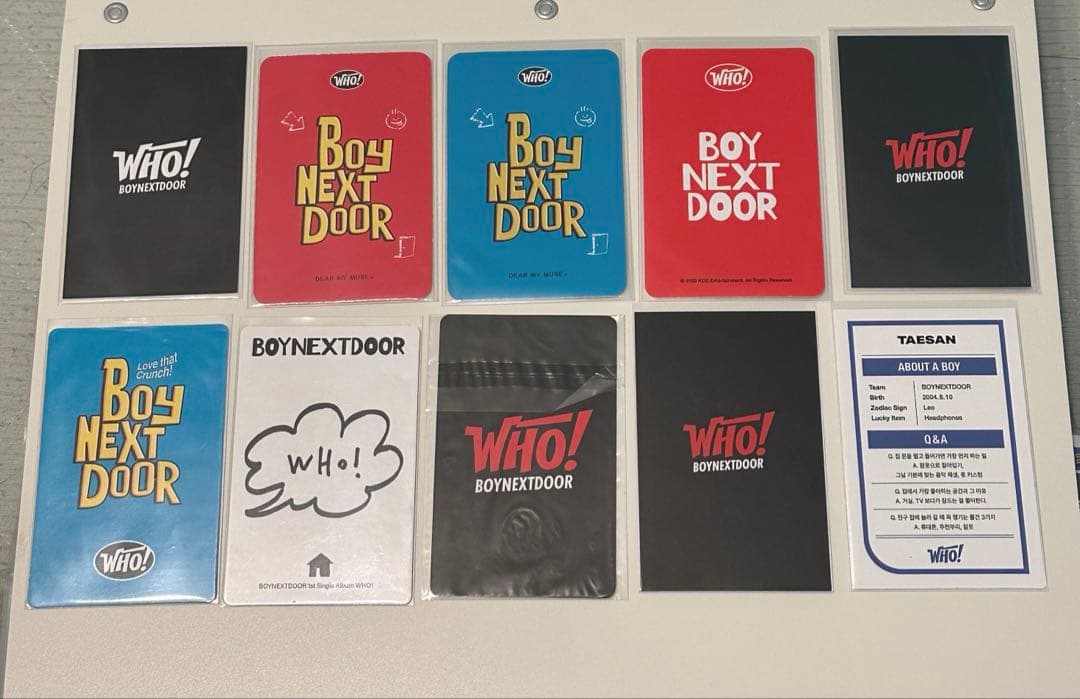 boynextdoor テサン who Why トレカセット 特典 封入