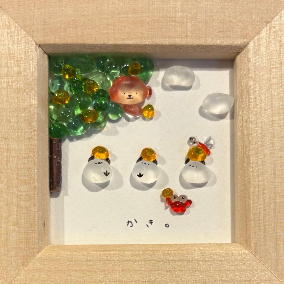 シマエナガ　毎日タノシイ！！シーグラスアート