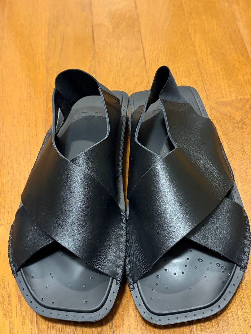 Y-3 レザー サンダル ブラック　28.5cm