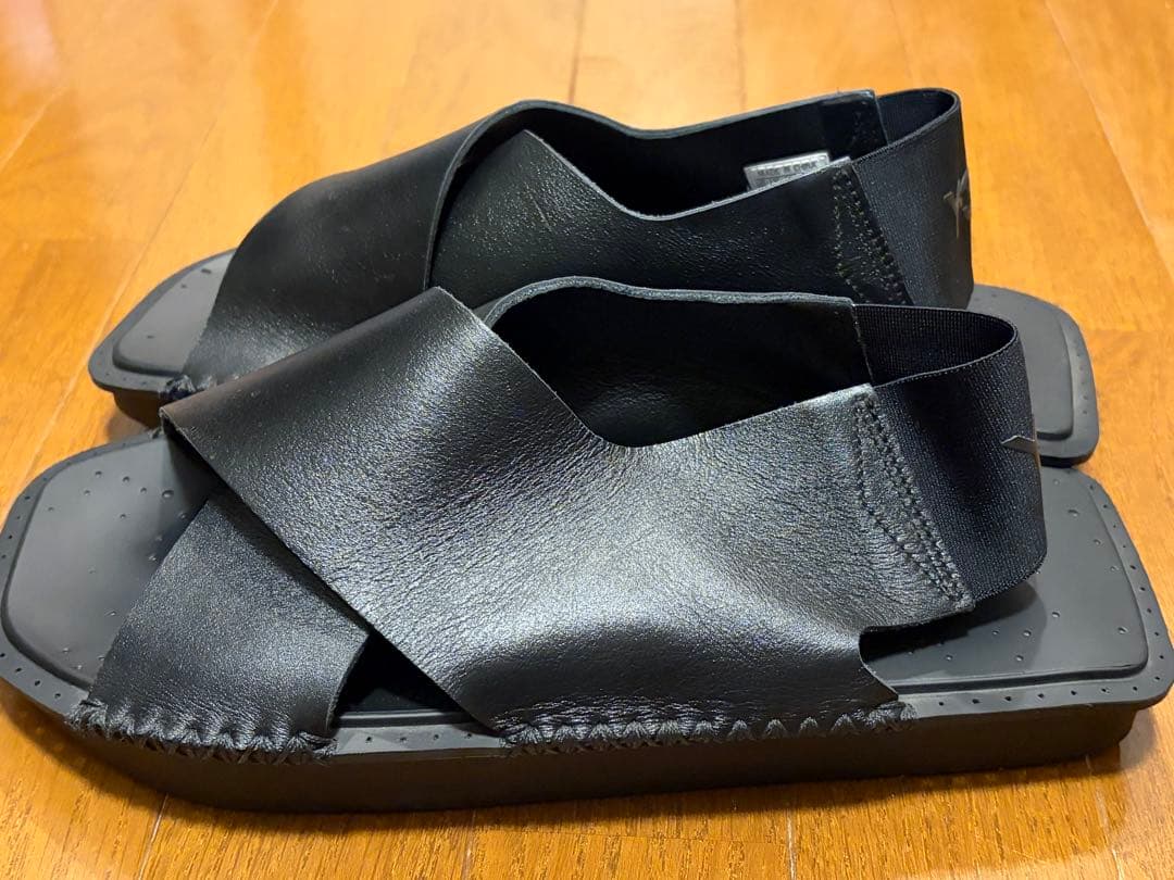 Y-3 レザー サンダル ブラック　28.5cm