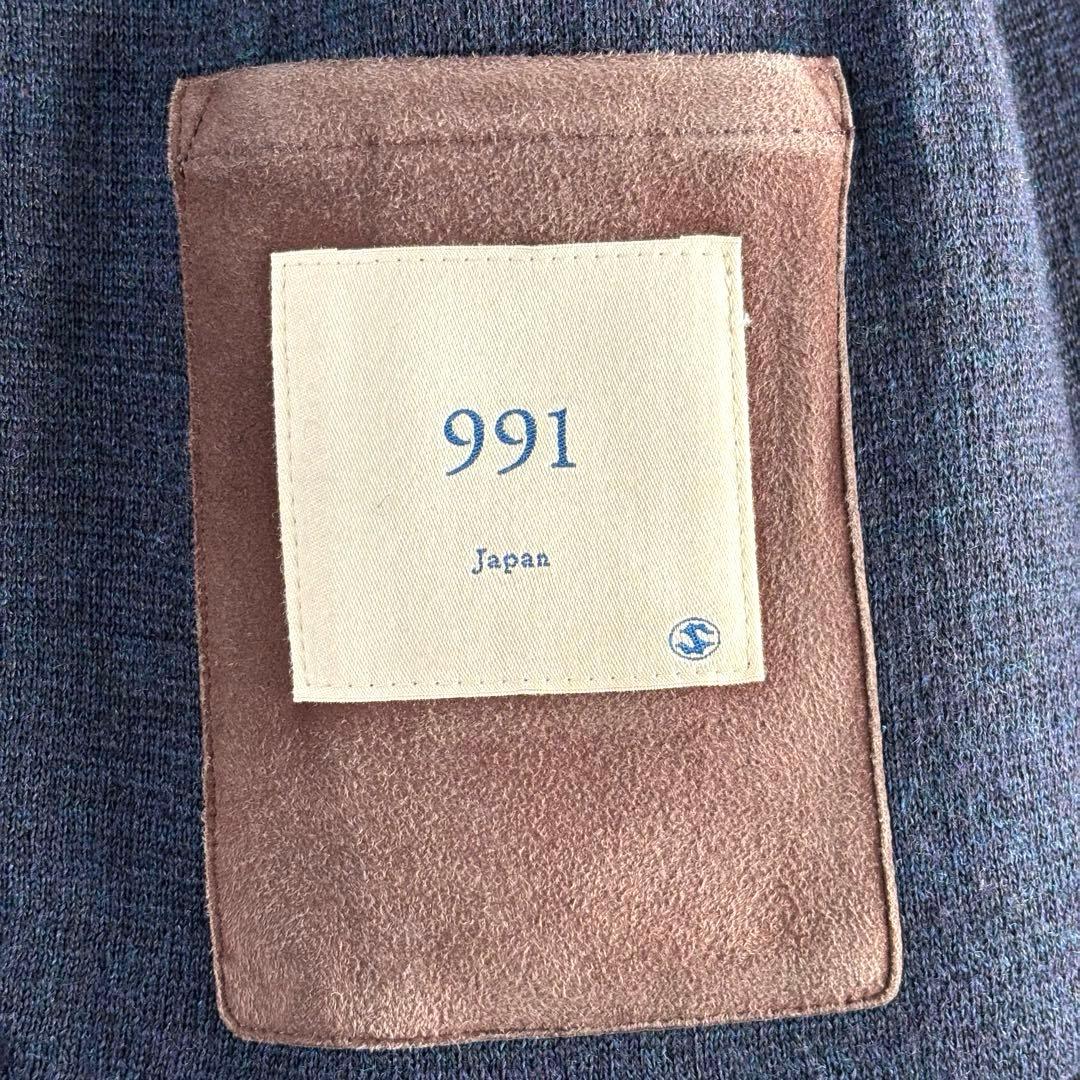 【未使用品 タグ付き】 991 ニットテーラードジャケット 48 ネイビー 2B