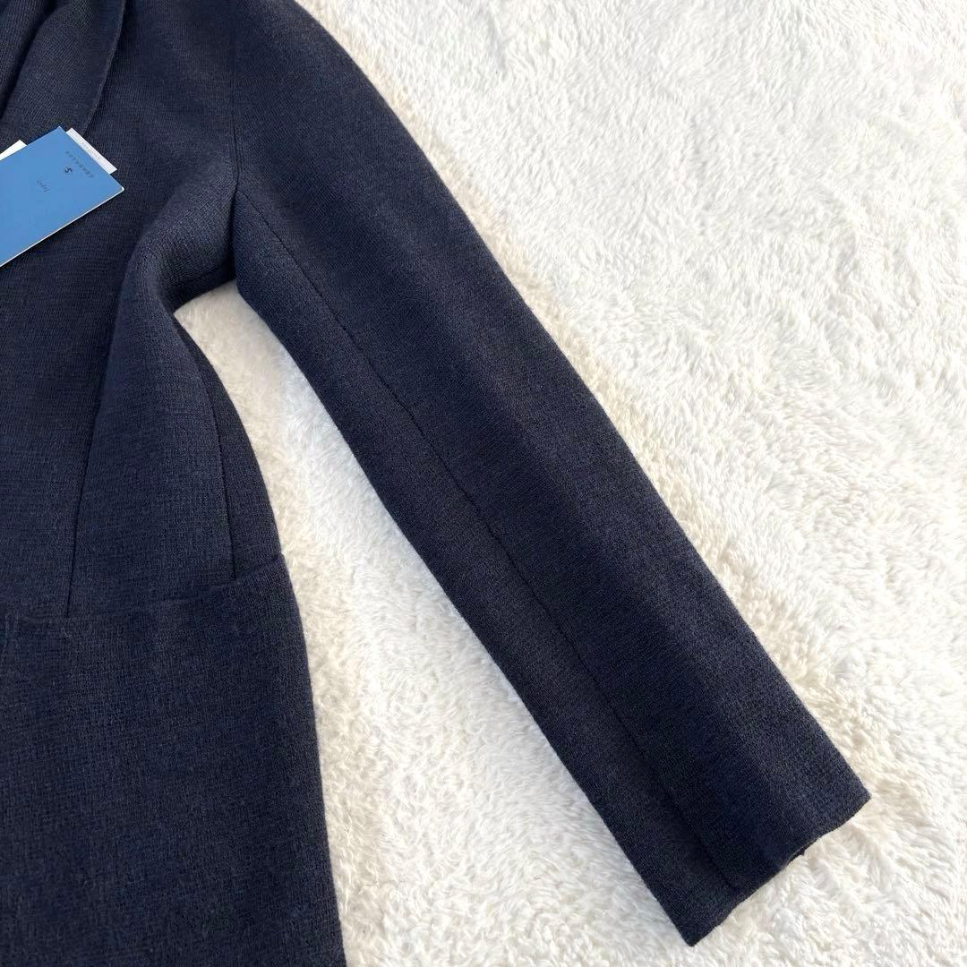 【未使用品 タグ付き】 991 ニットテーラードジャケット 48 ネイビー 2B
