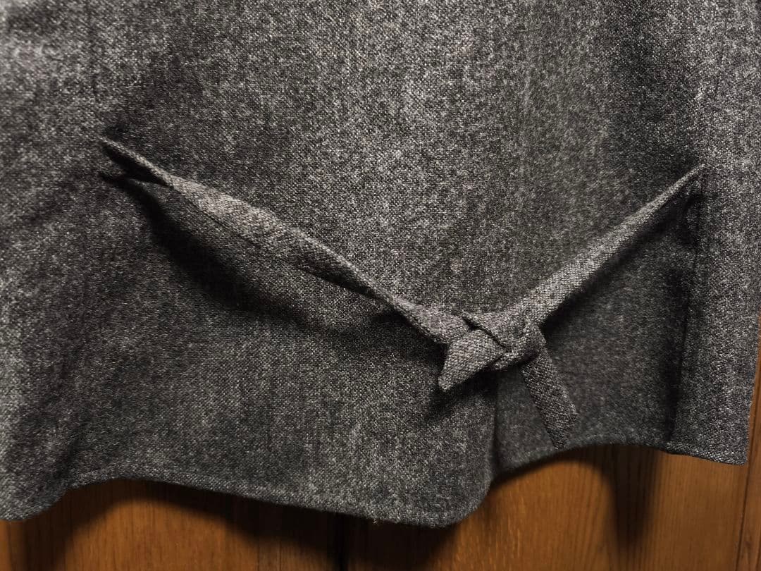 美品　S.E.H KELLY ウールジレベスト　チャコールグレー　サイズS