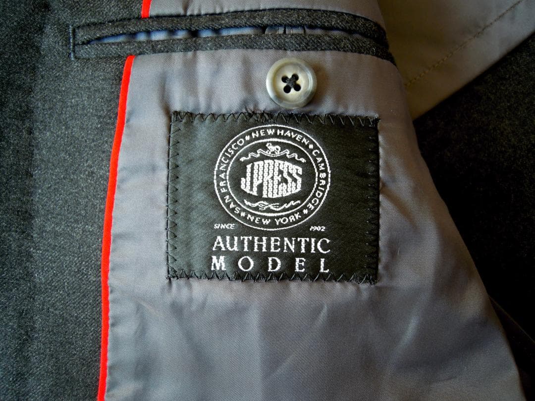 Ｊプレス\"J.PRESS\" ダークグレー 3シーズンスーツ＜AB6＞