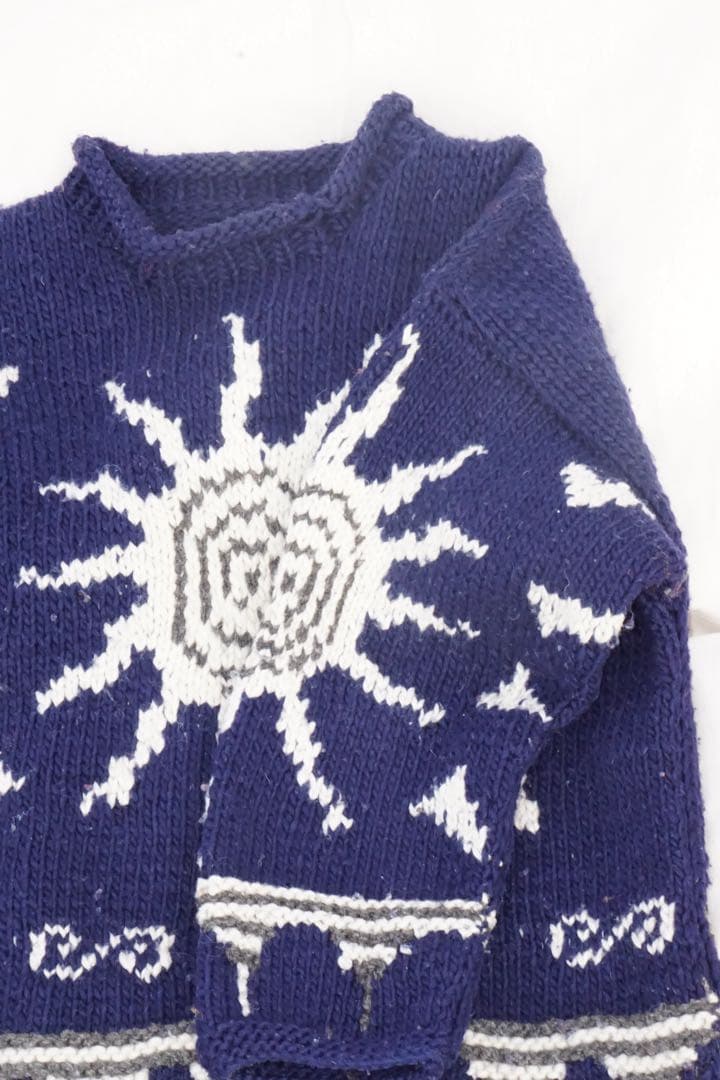 トップス Vintage 80s Hand Made Ecuador Knit