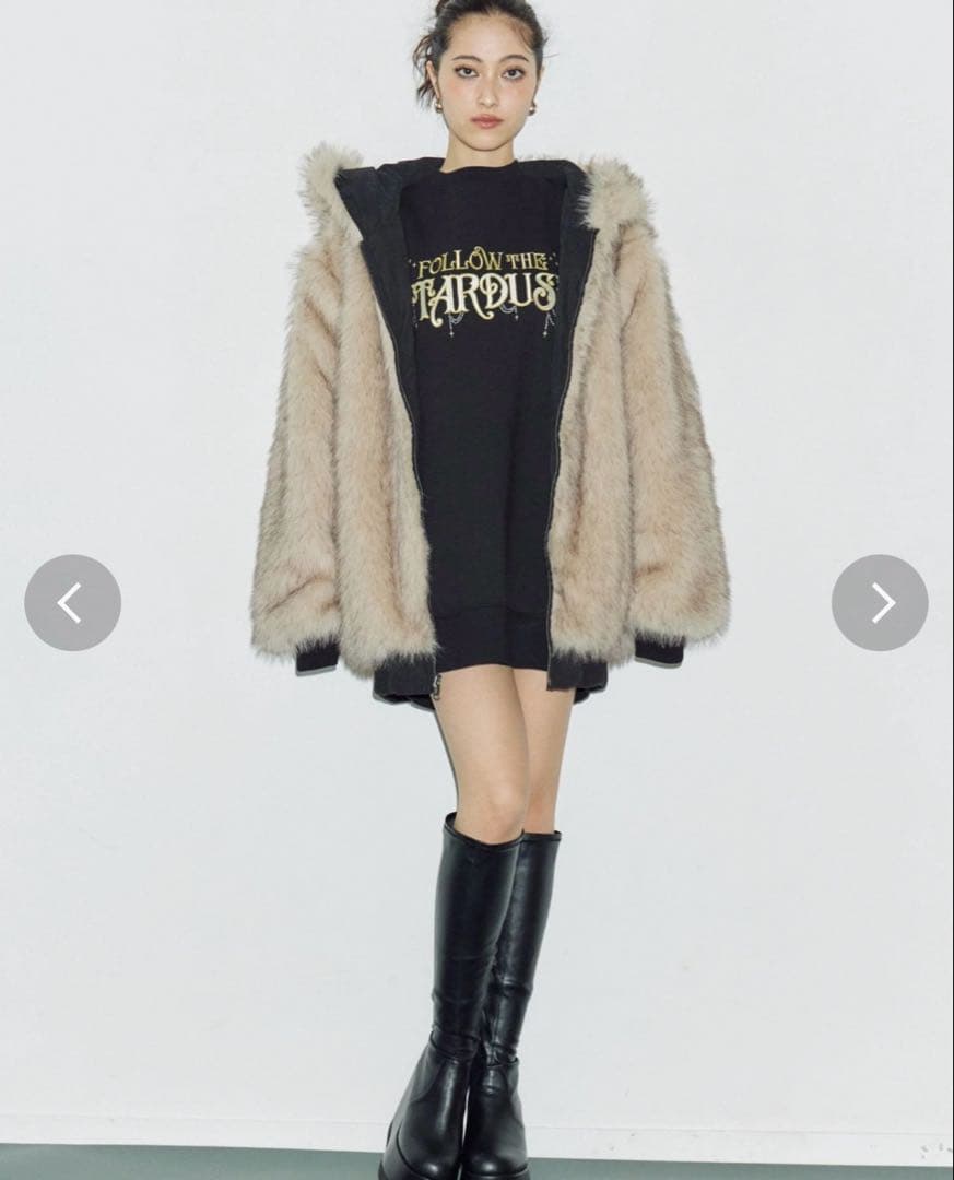 EVRISリバーシブルオーバーサイズフードブルゾン値下げ不可