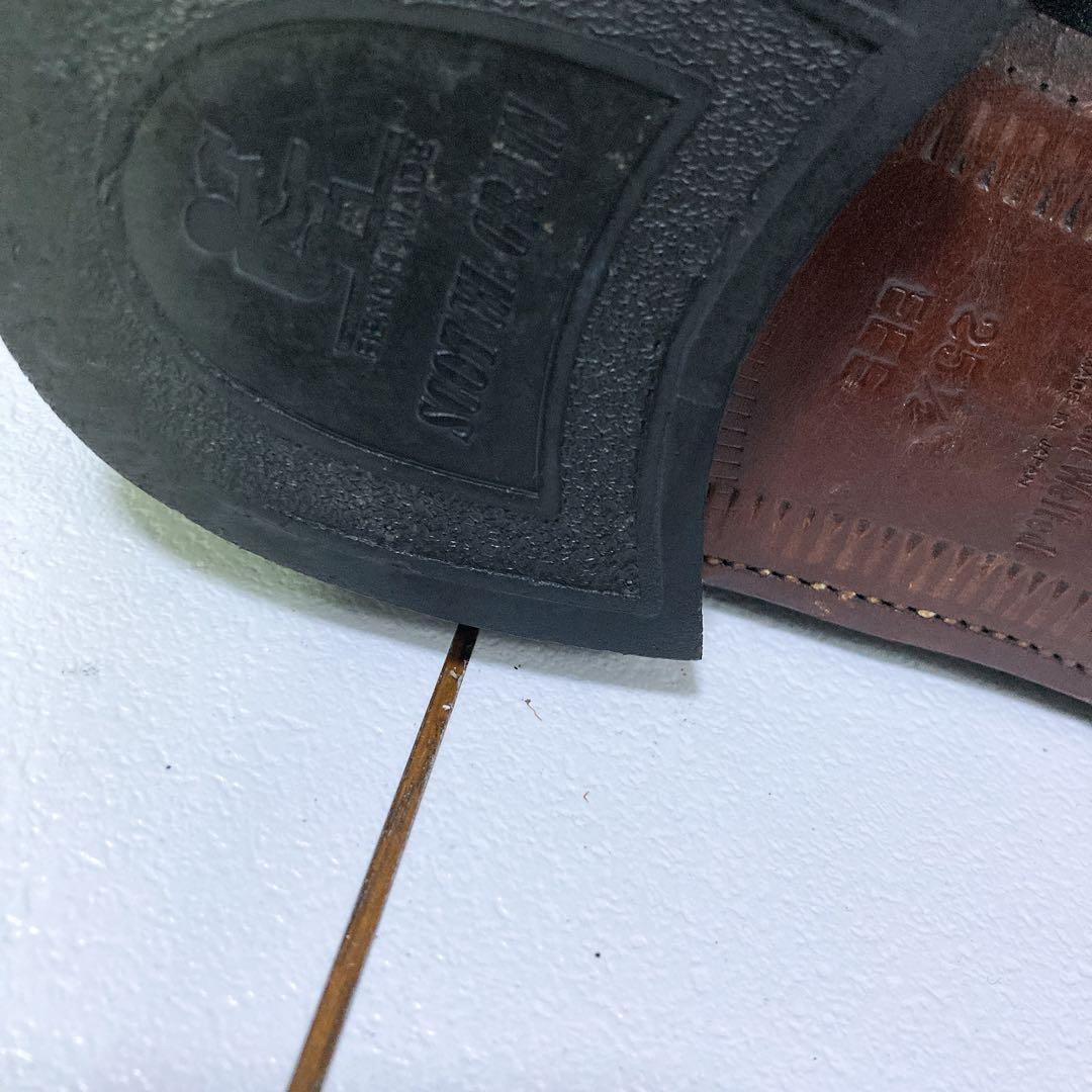 美品 スコッチグレイン ビジネスシューズ 3536 ストレート 黒 25.5