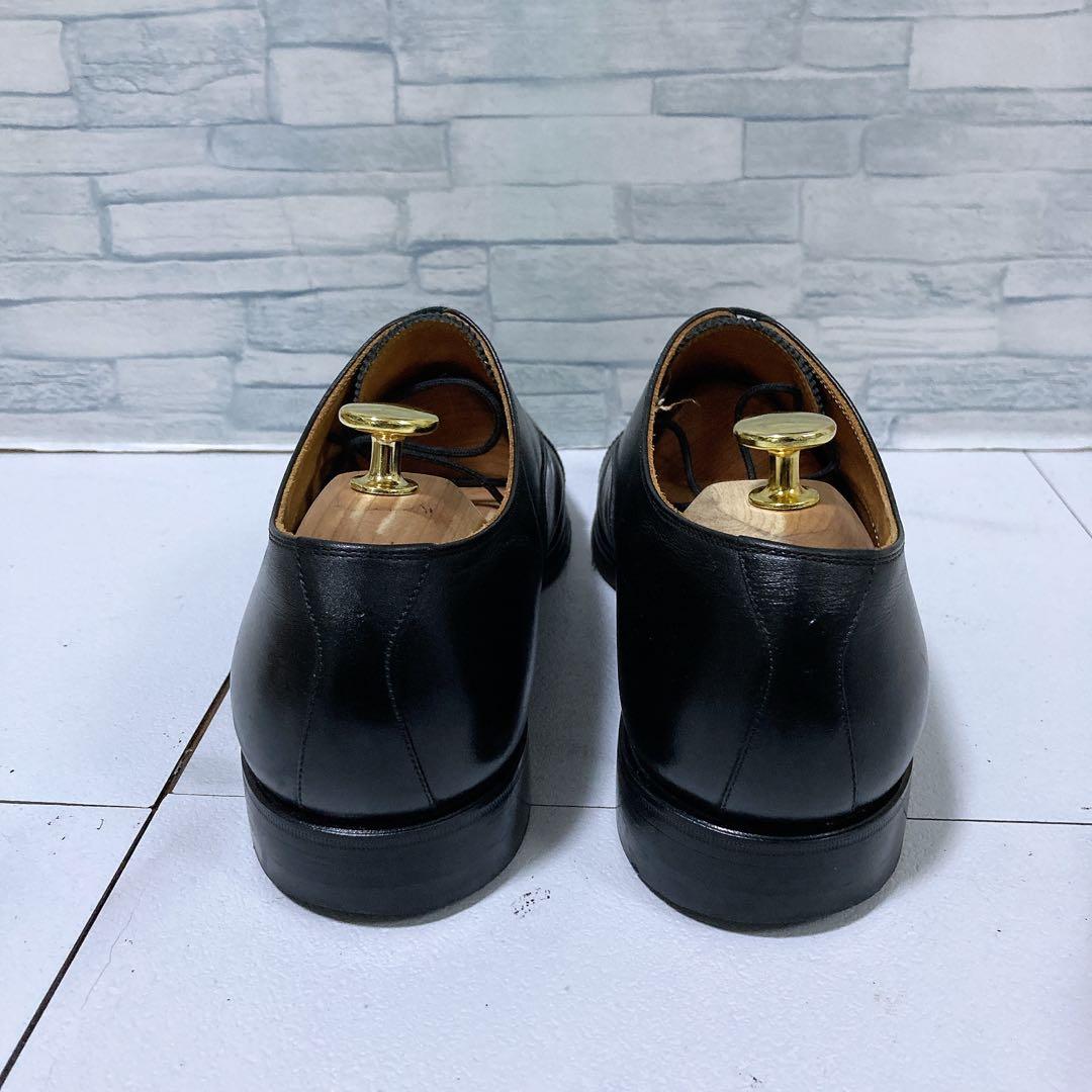 美品 スコッチグレイン ビジネスシューズ 3536 ストレート 黒 25.5