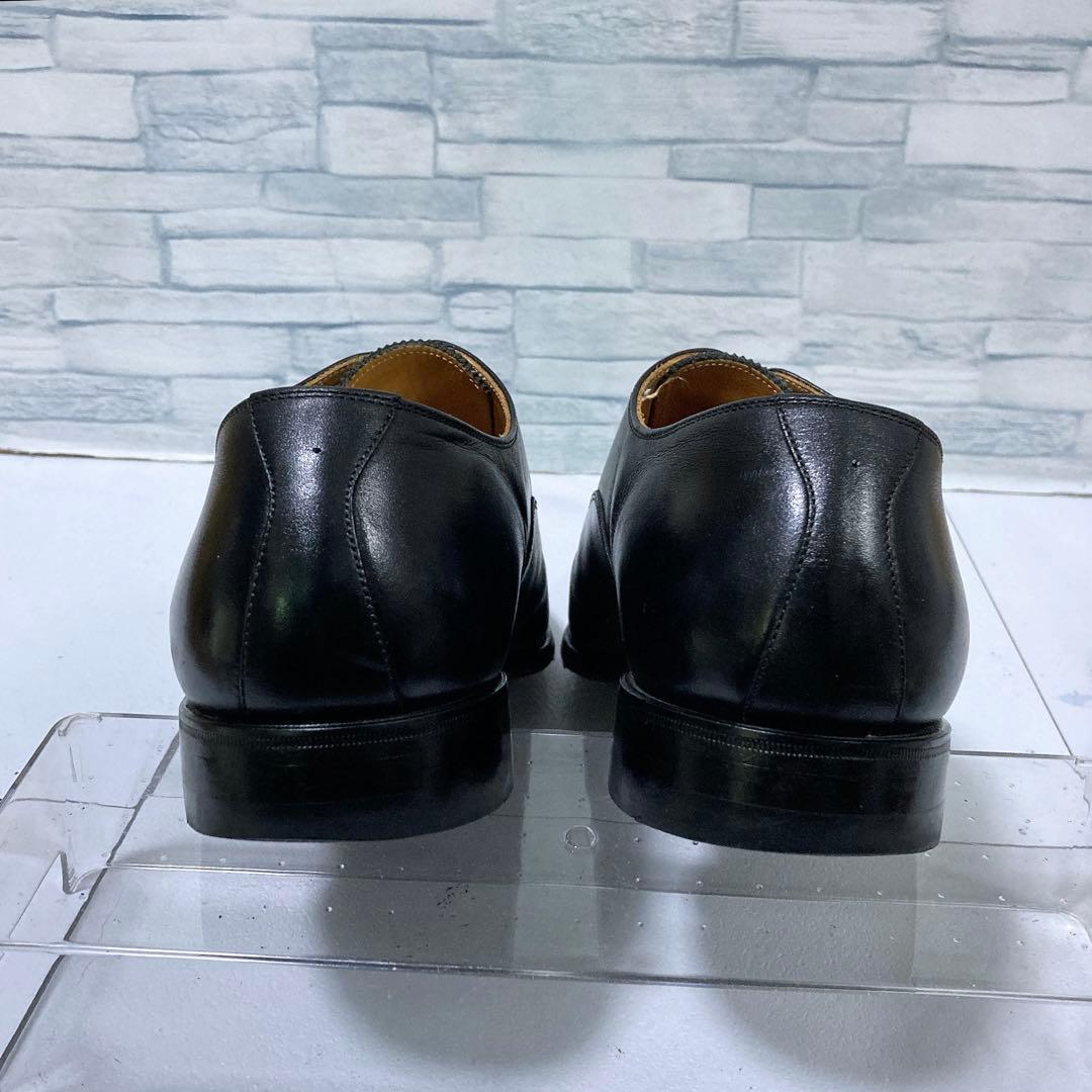 美品 スコッチグレイン ビジネスシューズ 3536 ストレート 黒 25.5