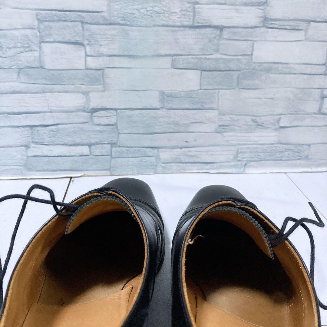 美品 スコッチグレイン ビジネスシューズ 3536 ストレート 黒 25.5