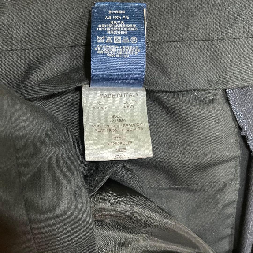 ネイビー ポロラルフローレン イタリア製 スーツ セットアップ