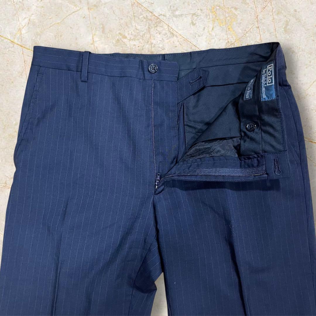 ネイビー ポロラルフローレン イタリア製 スーツ セットアップ