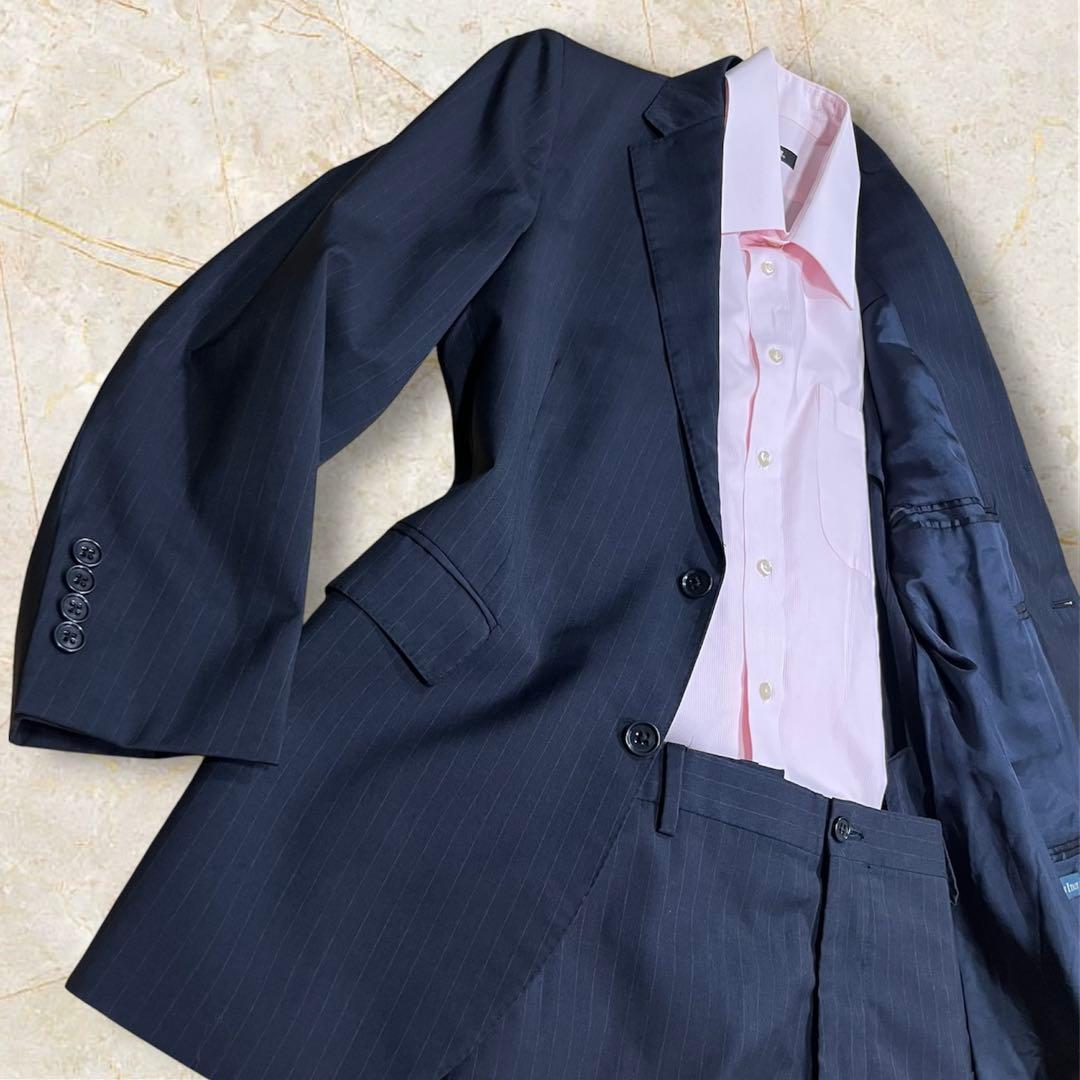 ネイビー ポロラルフローレン イタリア製 スーツ セットアップ