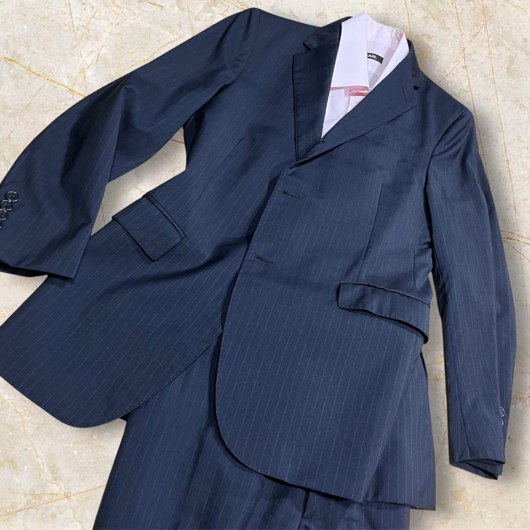 ネイビー ポロラルフローレン イタリア製 スーツ セットアップ