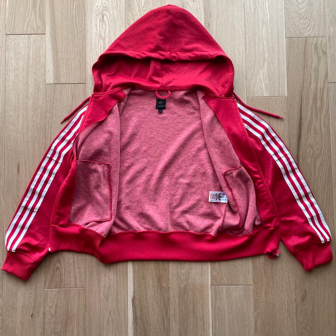 adidas アディダス フード ジャケット ジャージ パーカ トラック80s