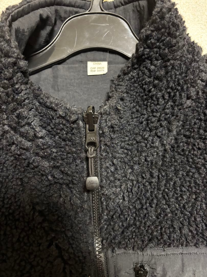 最終価格 stussy sherpa reversible vest Black