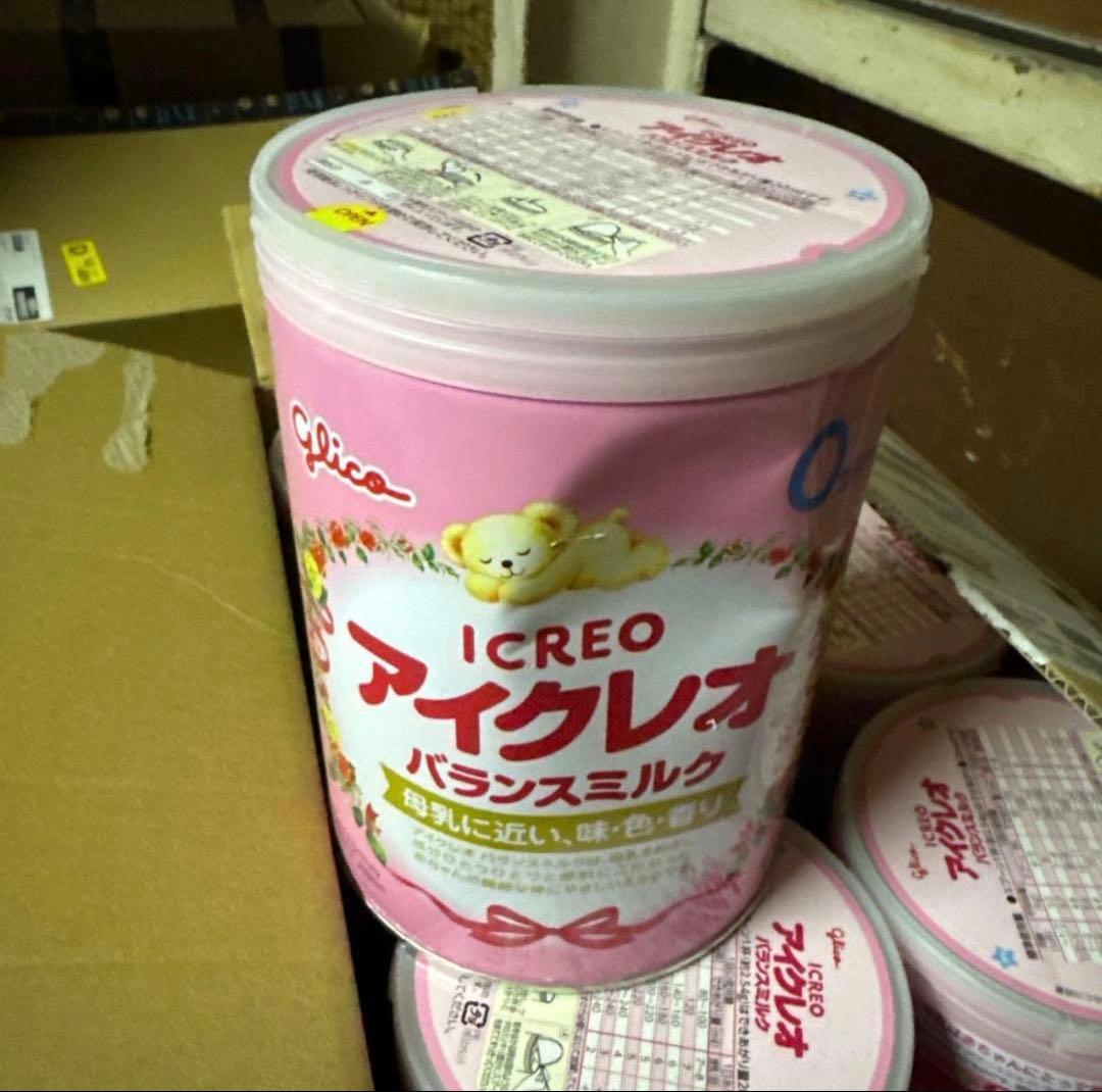 凹み缶　アイクレオ　ICREO バランスミルク 800g 4缶