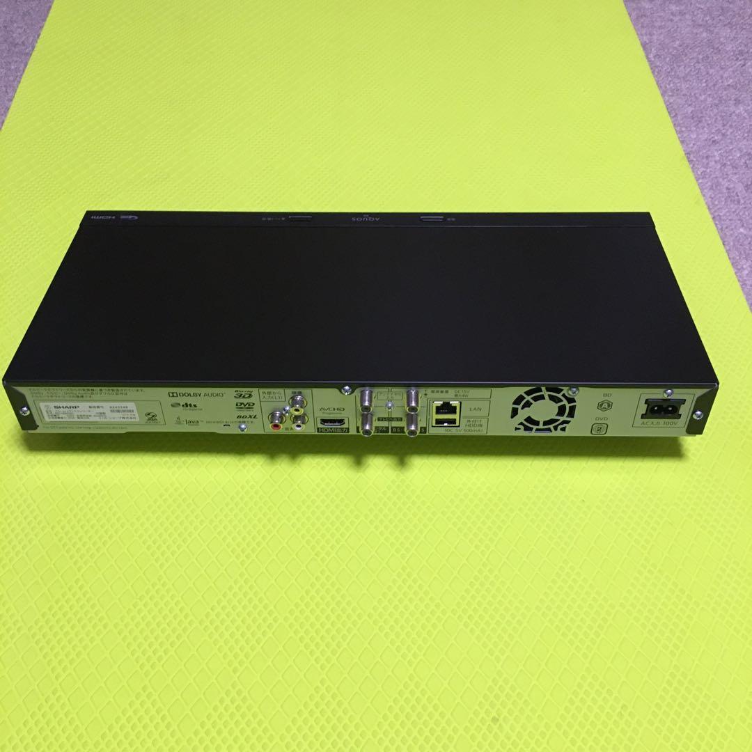 ◆美品◆シャープ　BD-NW520◆2番組同時録画◆純正リモコン◆HDD換装済み