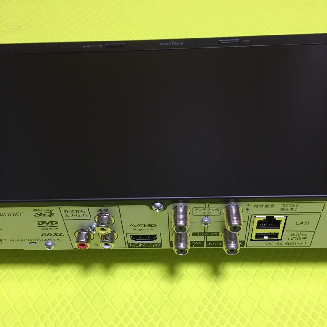 ◆美品◆シャープ　BD-NW520◆2番組同時録画◆純正リモコン◆HDD換装済み