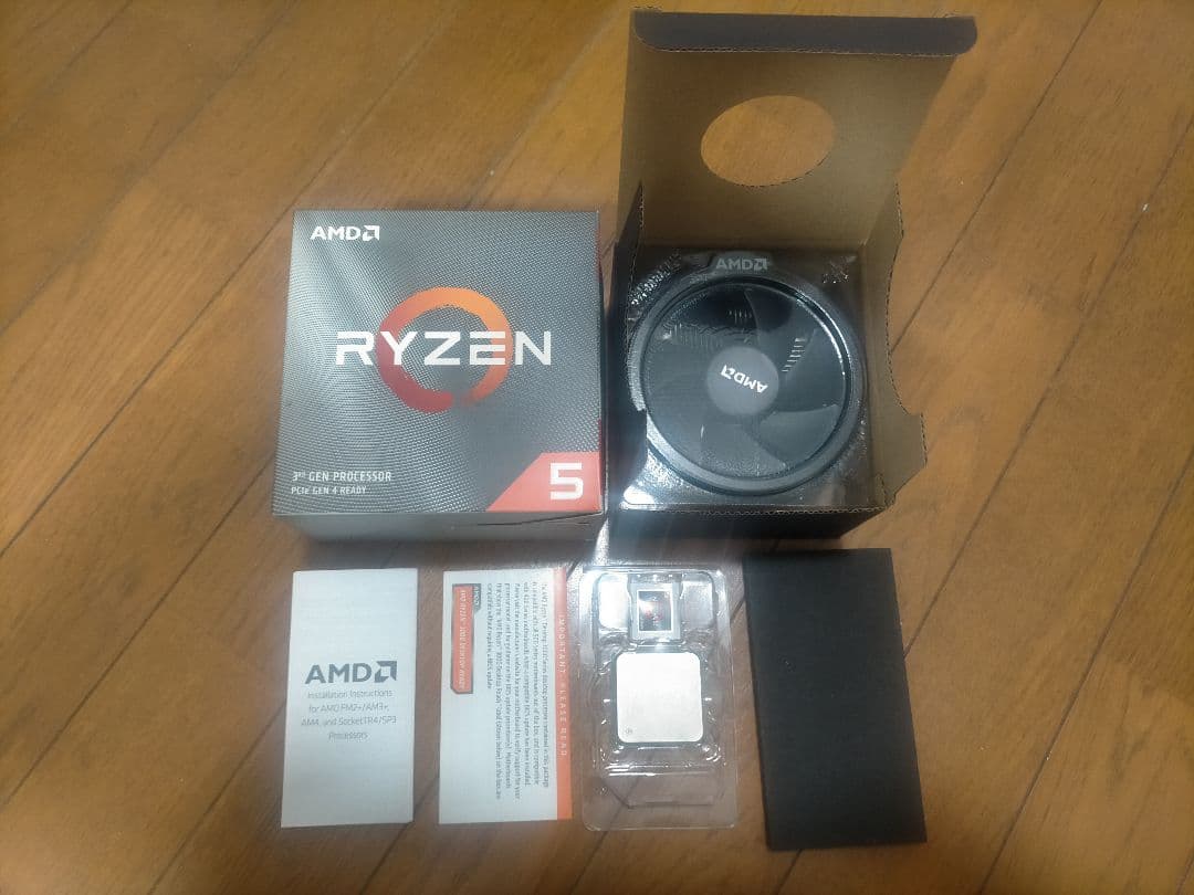 AMD Ryzen 5 3600 CPU 純正クーラー付