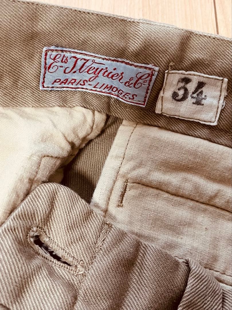 まっつん　フランス軍　1960〜 M52 チノパンツ 後期　サイズ34