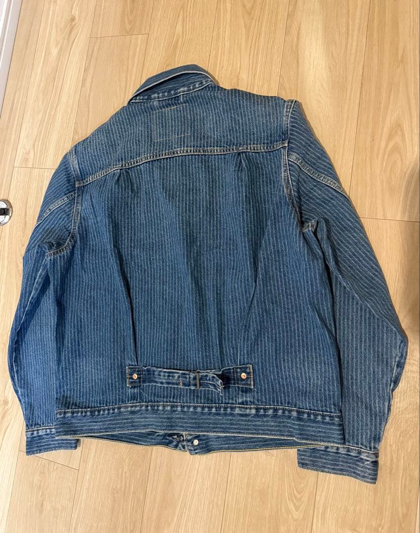リーバイスプレミアム 1st ストライプ デニムジャケットM(日本サイズL)