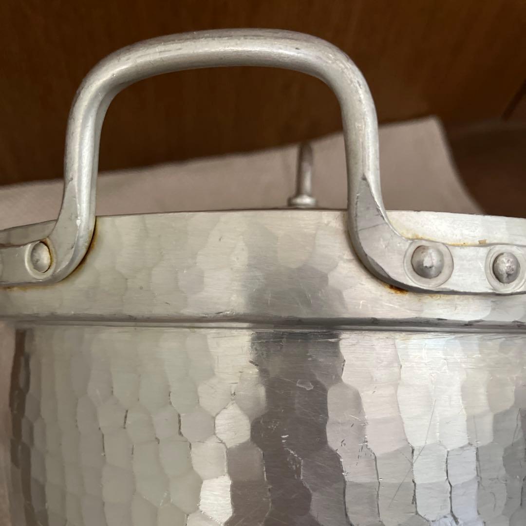 京都鍛金工房WESTSIDE33 アルミ製段付き鍋　27㎝