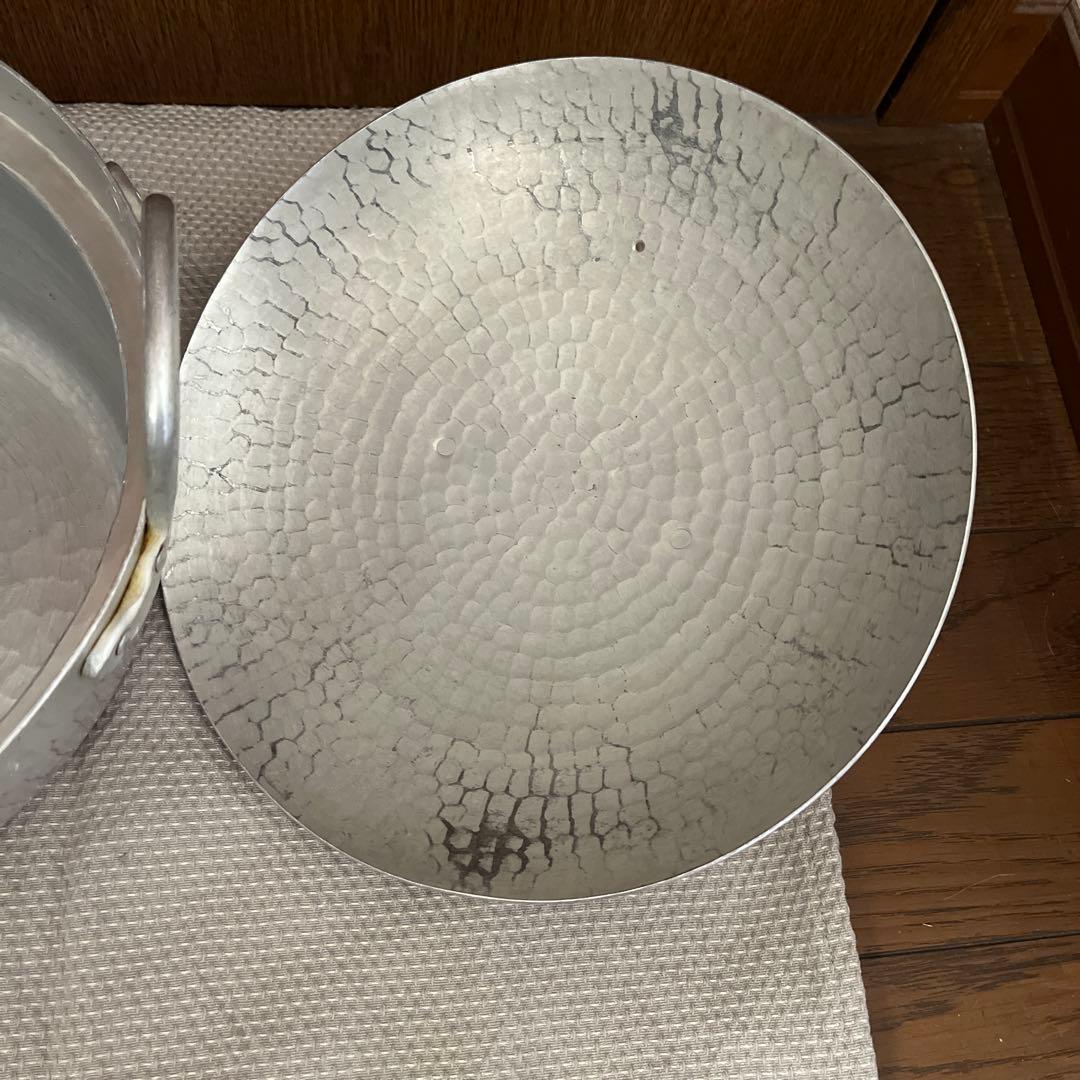 京都鍛金工房WESTSIDE33 アルミ製段付き鍋　27㎝