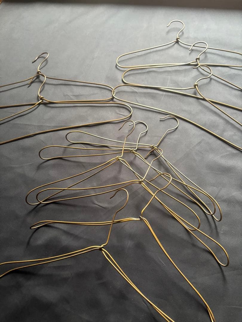 未草•作家物•真鍮ハンガー•ハンドメイド•11本セットアンティーク•シャビー