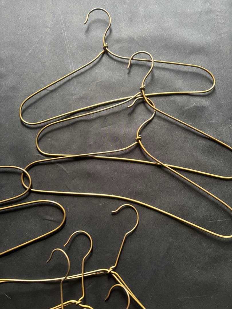 未草•作家物•真鍮ハンガー•ハンドメイド•11本セットアンティーク•シャビー
