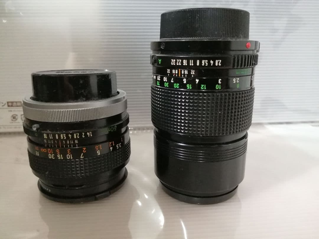 田*中様 Canon F-1 フィルムカメラ 24mmレンズ他レンズ3本