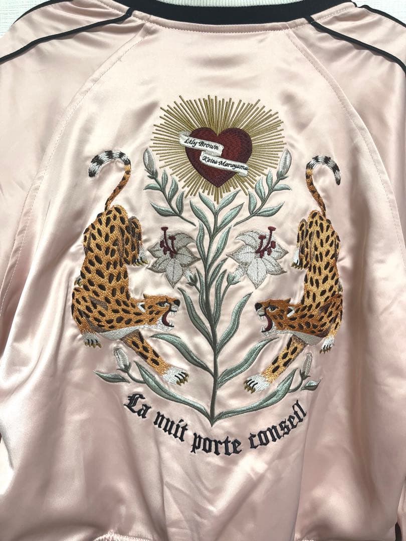 LILY BROWN×KEITA エンブロイダリーリバーシブルスカジャン　ピンク