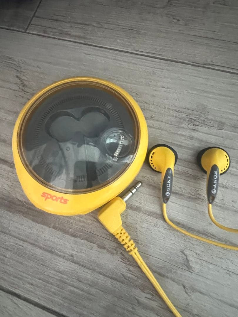 90’sソニースポーツイヤホンsonysports海外使用ヴィンテージイヤホン