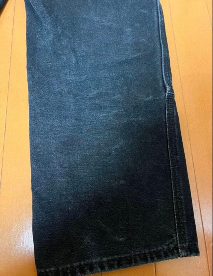 USA製　Carhartt ダブルニーパンツ　ブラック