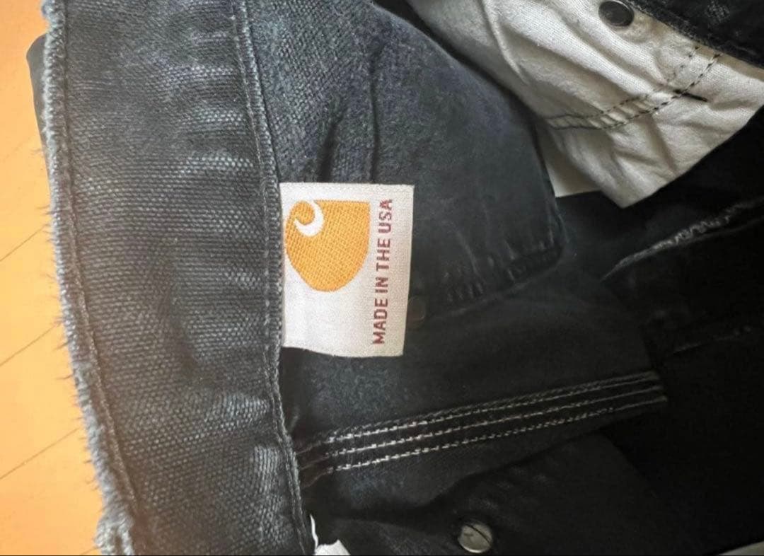 USA製　Carhartt ダブルニーパンツ　ブラック
