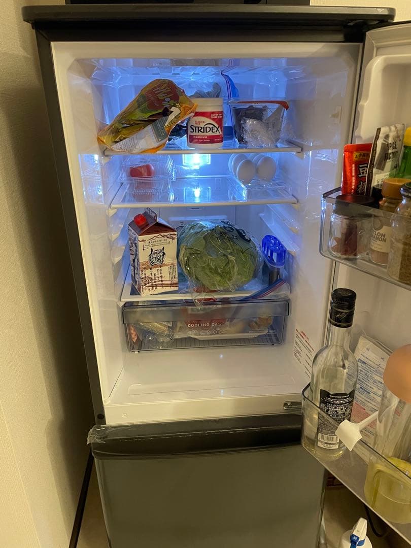 2022年製　三菱電機 冷蔵庫 146L マットチャコール MR-P15G-H1