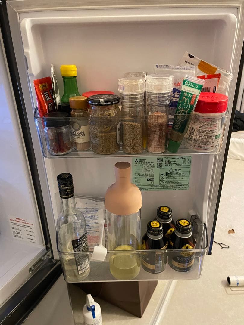 2022年製　三菱電機 冷蔵庫 146L マットチャコール MR-P15G-H1