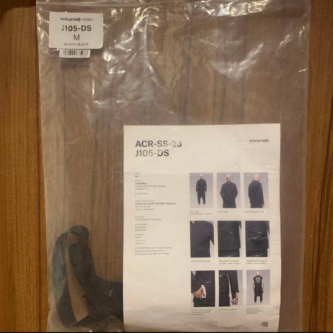 ジャケット・アウター Acronym J105-DS BLACK / BLACK JACKET