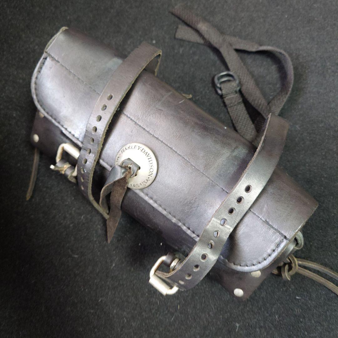 最終価格 Harley ハーレーダビッドソン 当時物本革純正ツールバッグ