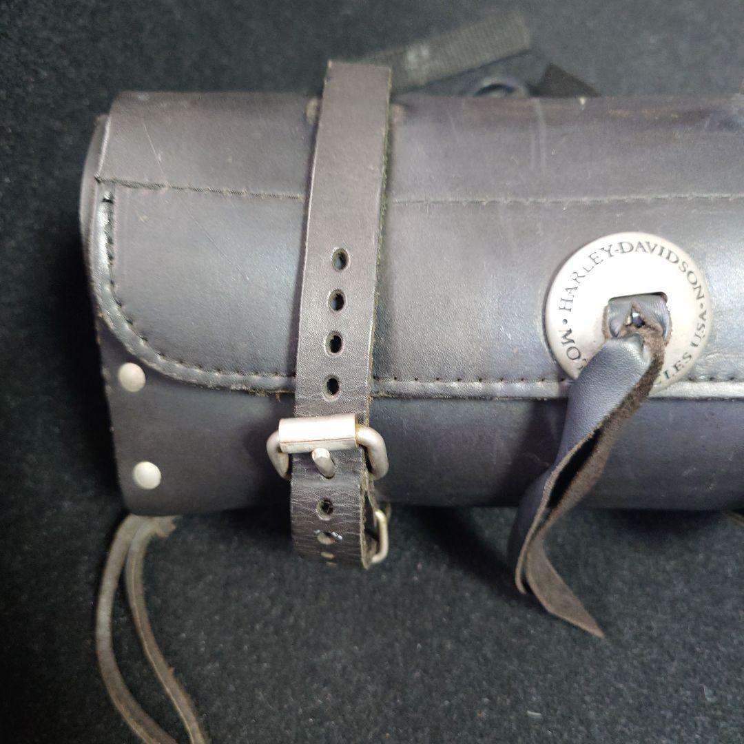 最終価格 Harley ハーレーダビッドソン 当時物本革純正ツールバッグ
