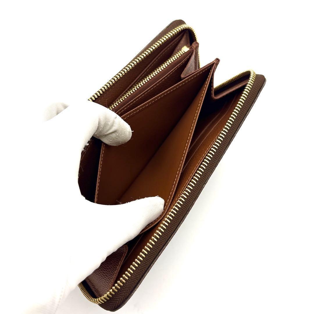 未使用保管品◆ルイヴィトン ジッピーウォレット モノグラム 長財布 ブラウン