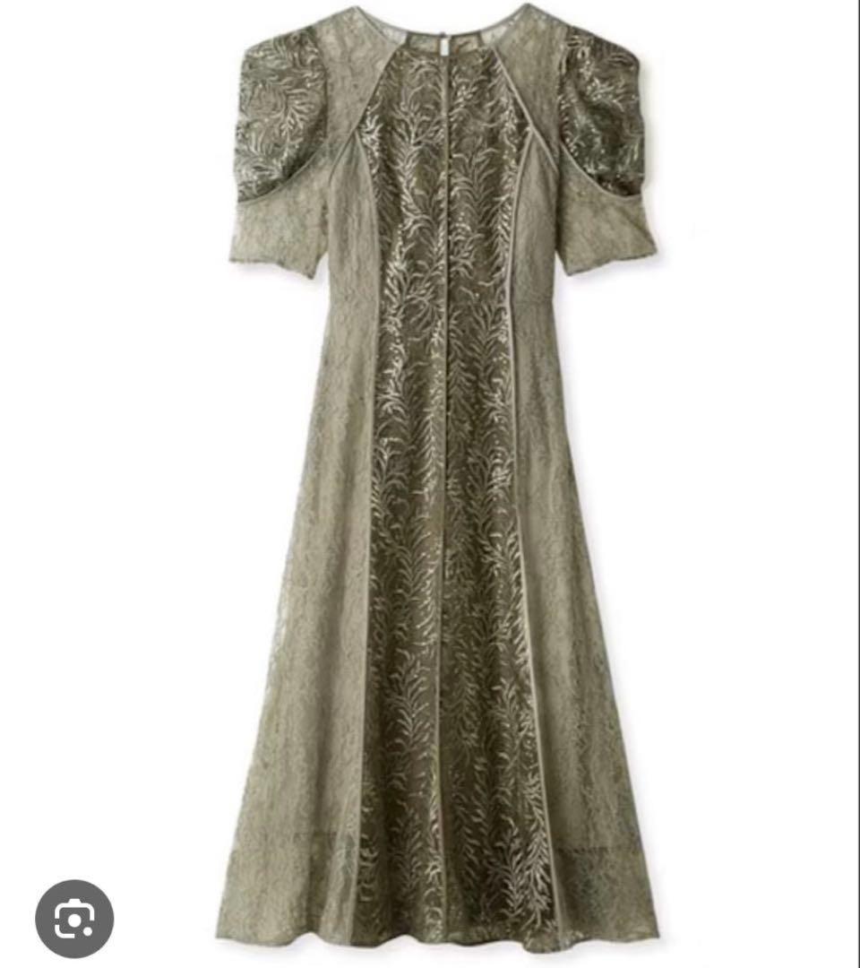 FRAY I.D リーフレースパイピングドレス 1サイズ ミント グリーン