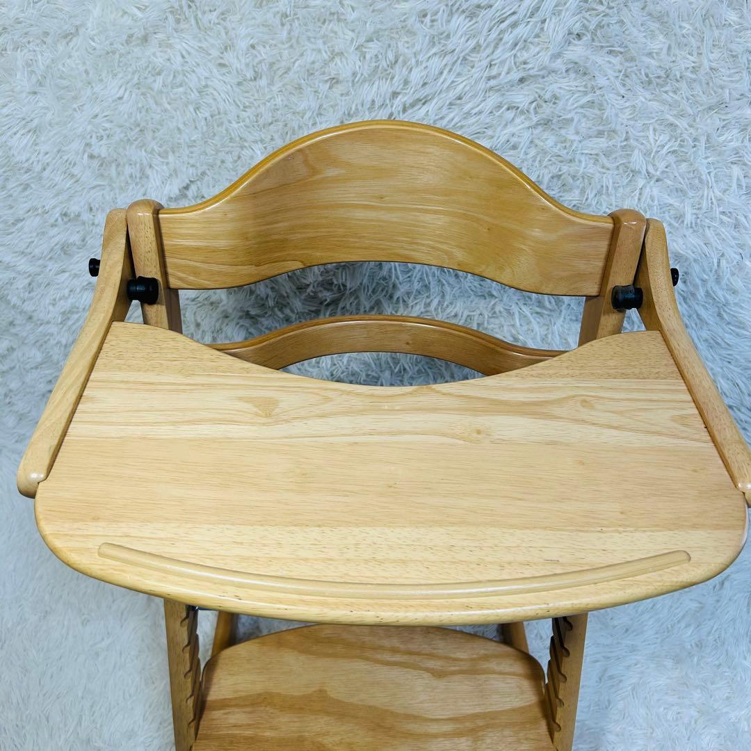 【美品】大和屋 すくすくチェアプラス テーブル付き ハイチェア