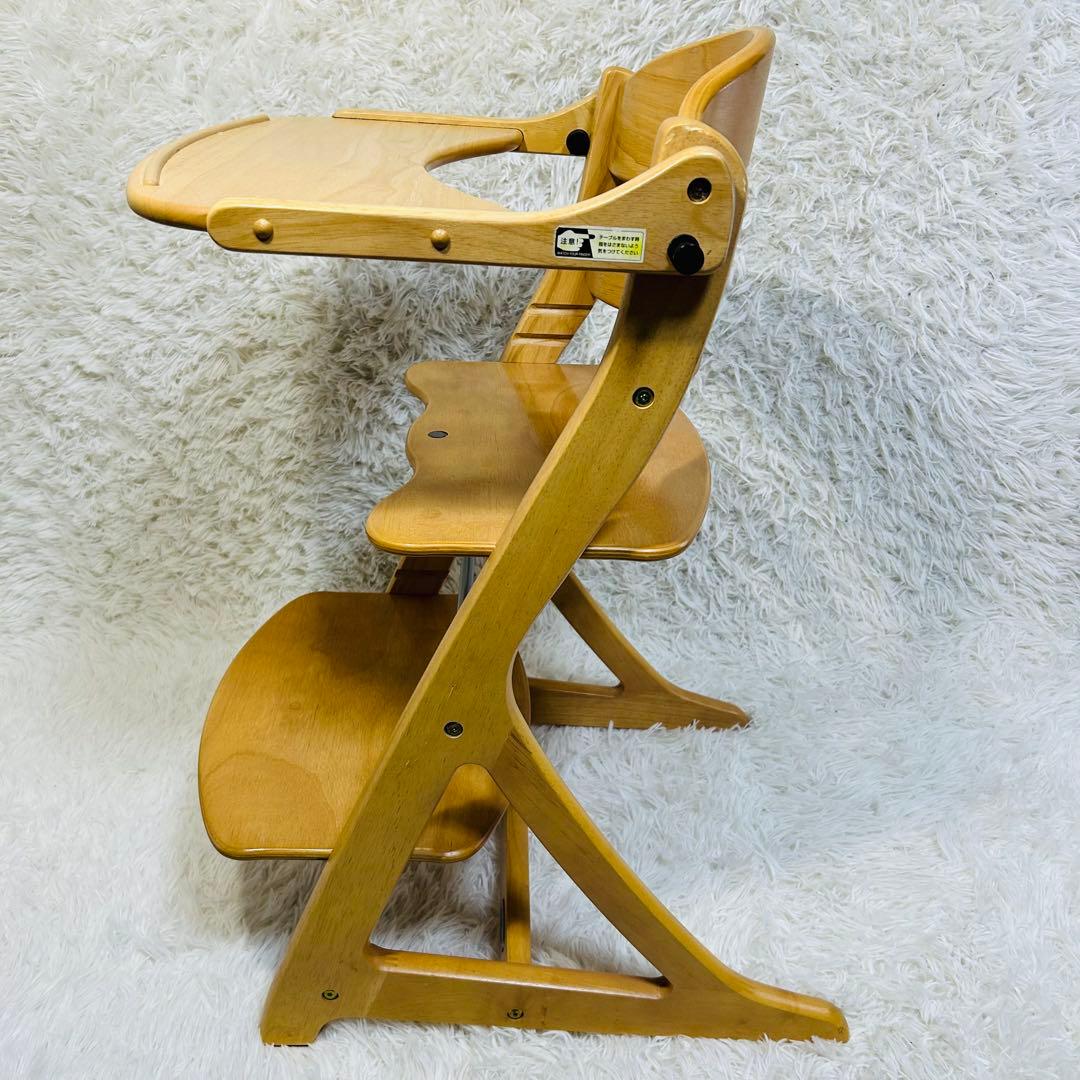 【美品】大和屋 すくすくチェアプラス テーブル付き ハイチェア