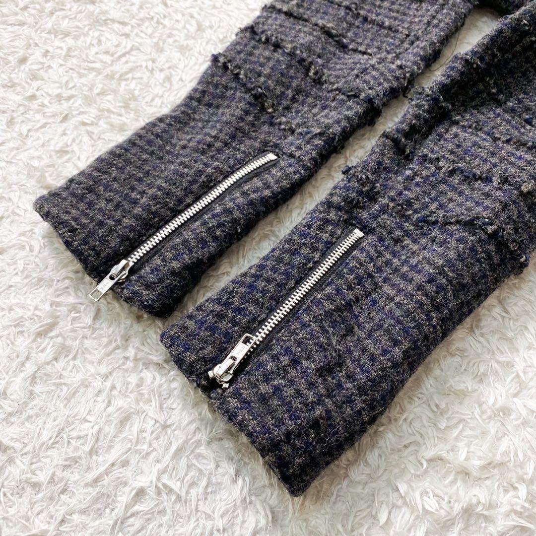 sacai サカイ ウール レイヤード ダブルライダースジャケット ライナー付属